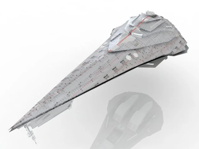 Space Cruiser STAR WARS 3D Model .c4d .max .obj .3ds .fbx .stl .blend 