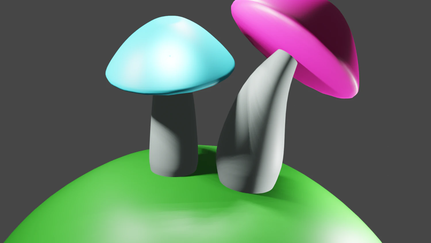 Mushrooms 3D Model .c4d .max .obj .3ds .fbx .stl .blend 