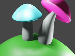 Cogumelos Modelo 3D
