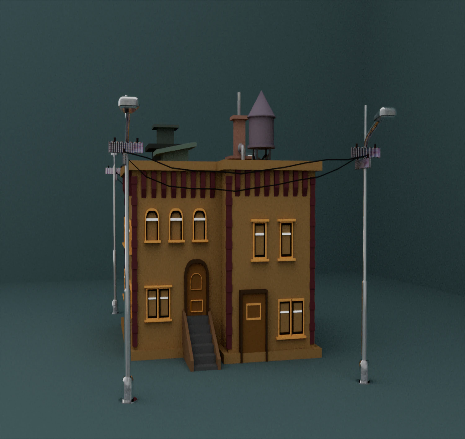 Of Building which is Render as well 3D Model .c4d .max .obj .3ds .fbx .stl .blend 