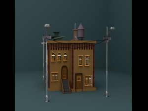 Of Building which is Render as well 3Dモデル