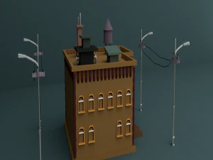 Of Building which is Render as well 3D Model