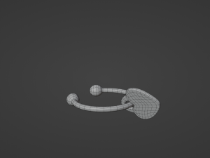 Pendant with heart Model 3D