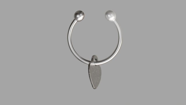 Pendant with heart Model 3D .c4d .max .obj .3ds .fbx .stl .blend 
