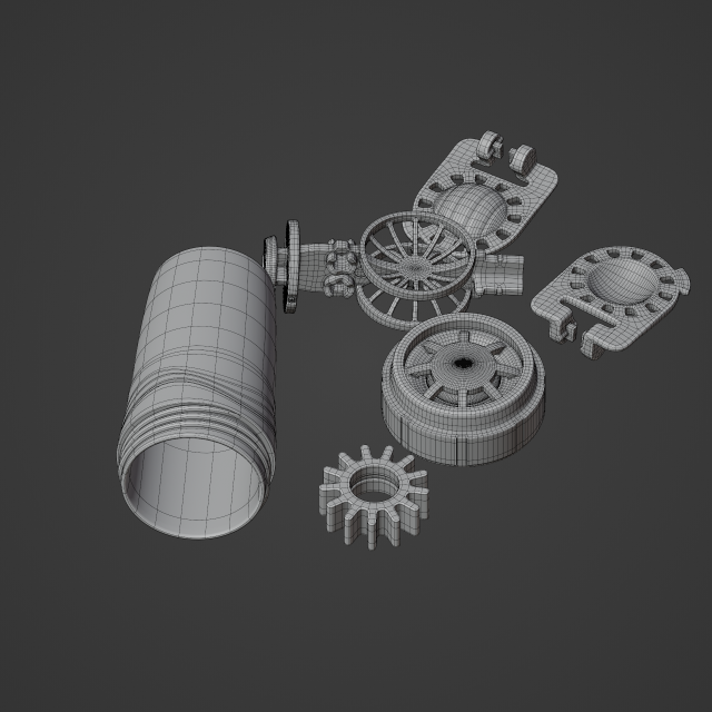Bottle contact lenses Modello 3D .c4d .max .obj .3ds .fbx .stl .blend 