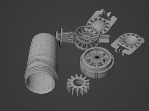 Bottle contact lenses 3D Model