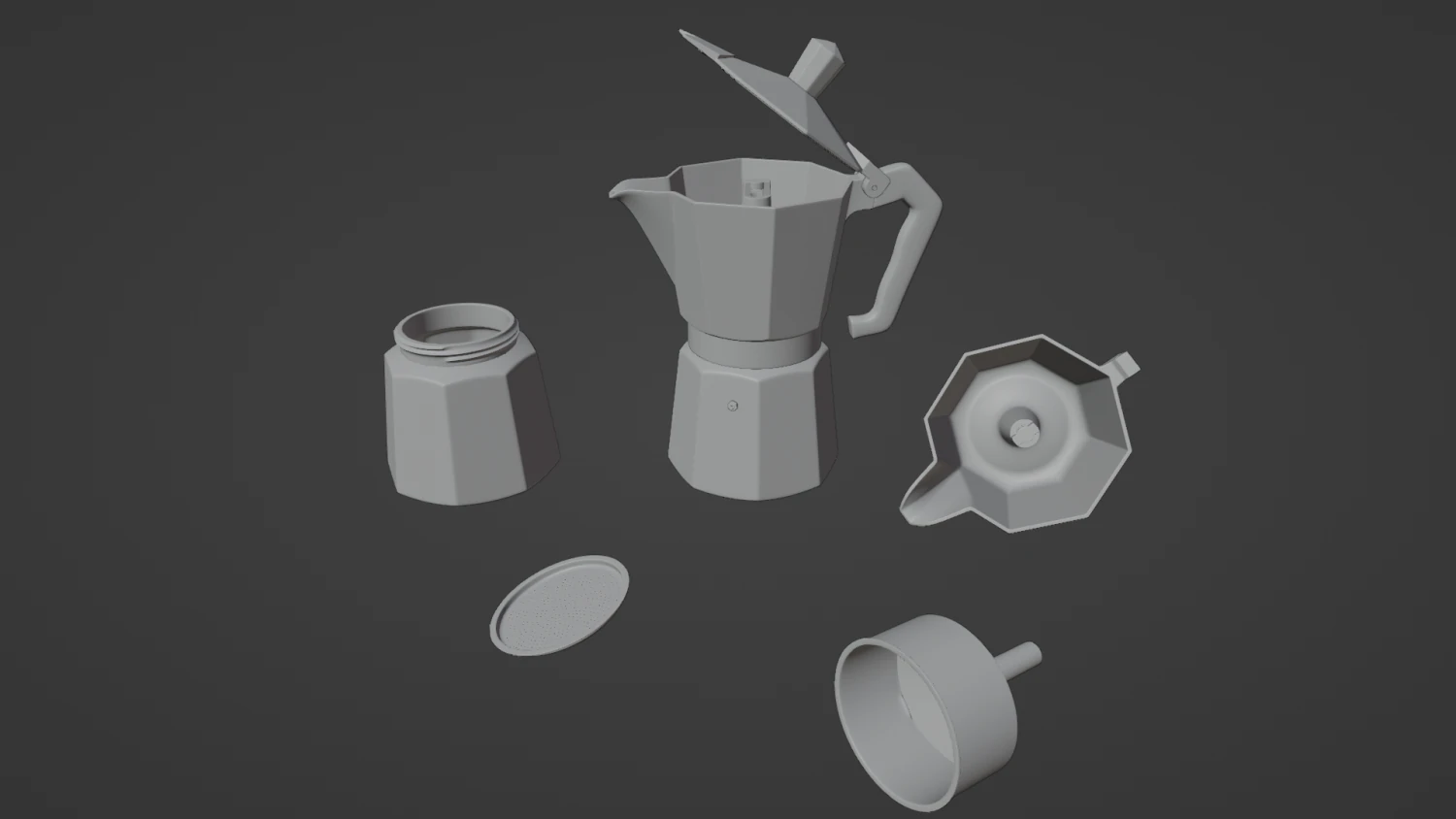 COFFEE MARKER 3D Model .c4d .max .obj .3ds .fbx .stl .blend 