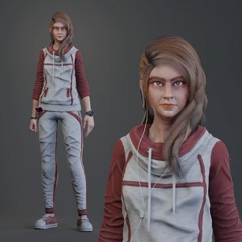 Humananimationwinne Modelo 3D .c4d .max .obj .3ds .fbx .stl .blend 
