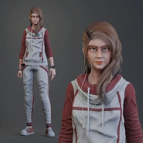 Humananimationwinne 3D Model .c4d .max .obj .3ds .fbx .stl .blend 