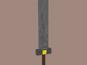 A simple medieval sword 3D Model