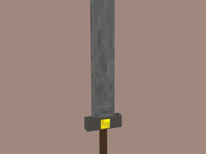 Une simple &eacute;p&eacute;e m&eacute;di&eacute;vale Modèle 3D