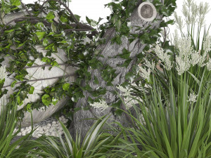 Outdoor Garden Set 01 3D Model