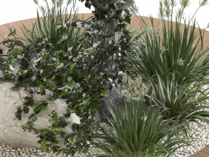 Outdoor Garden Set 01 3D Model