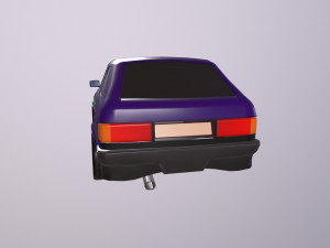 Gameready stylized car Handpainted Lowpoly Model 3D