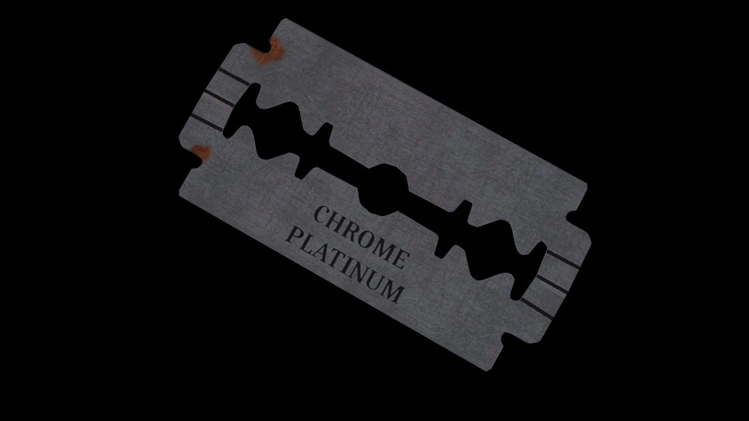 Old razor blade 3D Model .c4d .max .obj .3ds .fbx .stl .blend 