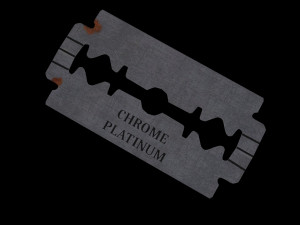 Old razor blade 3D Model