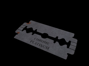 Old razor blade 3D 모델