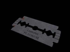 Old razor blade 3D Model