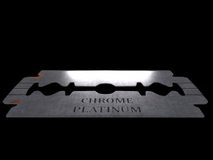Old razor blade 3D 모델