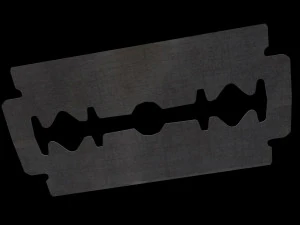 Old razor blade 3D Model