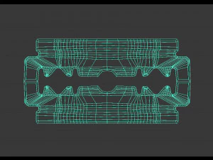 Old razor blade 3D Model