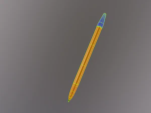 Orange pen 3D Model