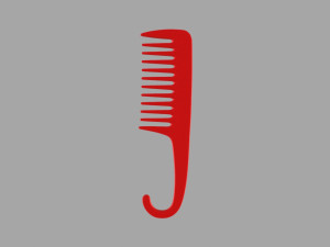 Red pocket comb 3D Model