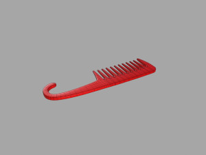 Red pocket comb 3D Model