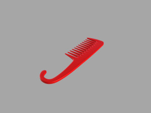 Red pocket comb 3D Model