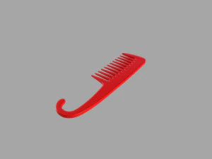 Red pocket comb 3D Model