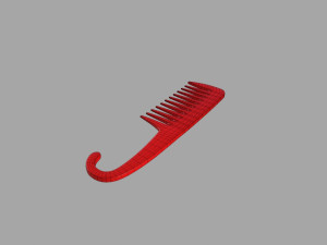 Red pocket comb 3D Model