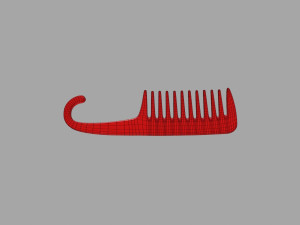 Red pocket comb 3D Model