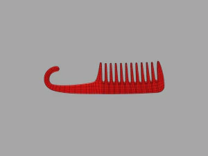 Red pocket comb 3D Model