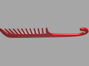 Red pocket comb 3D Model