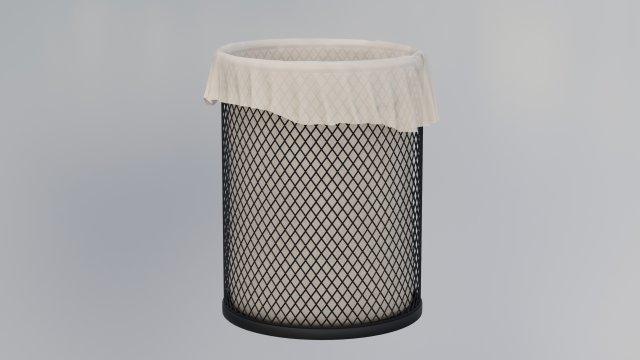 Office trashbin detailed highpoly model Modèle 3D .c4d .max .obj .3ds .fbx .stl .blend