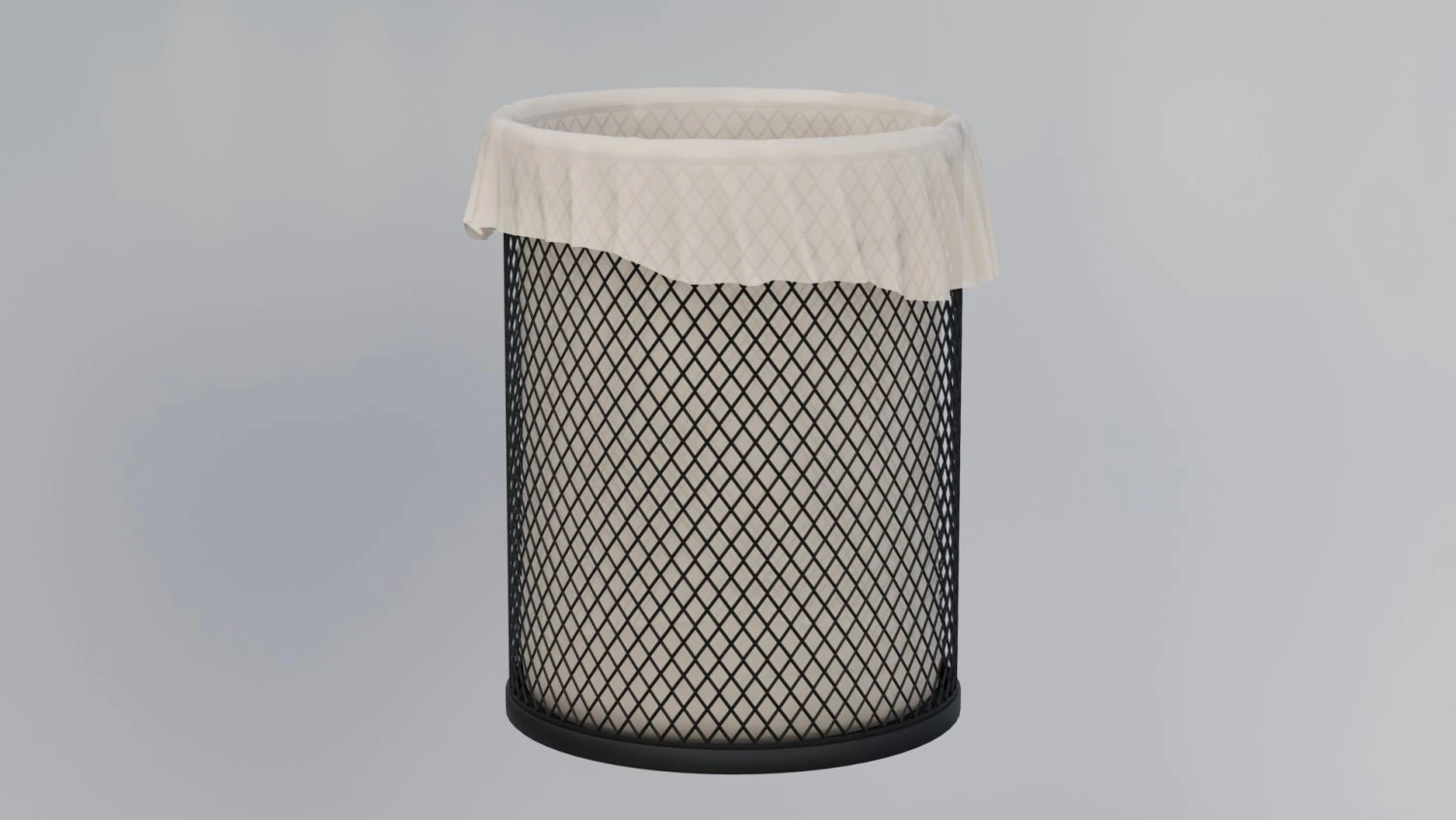 Office trashbin detailed highpoly model 3D Model .c4d .max .obj .3ds .fbx .stl .blend