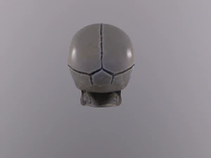 Human skull handpainted 3D Model