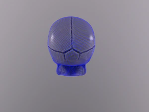 Human skull handpainted 3D Model
