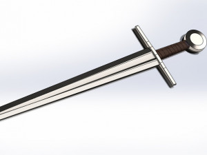Templar sword 3D Model