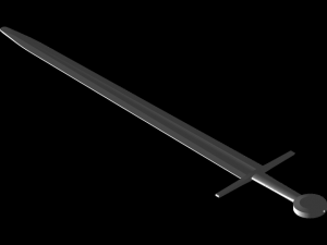 Templar sword Modèle 3D
