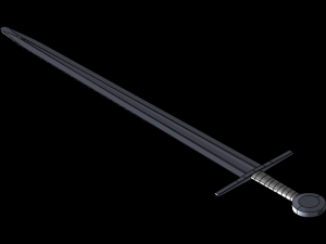 Templar sword Modèle 3D
