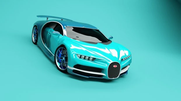 Bugatti 3D Model .c4d .max .obj .3ds .fbx .stl .blend 
