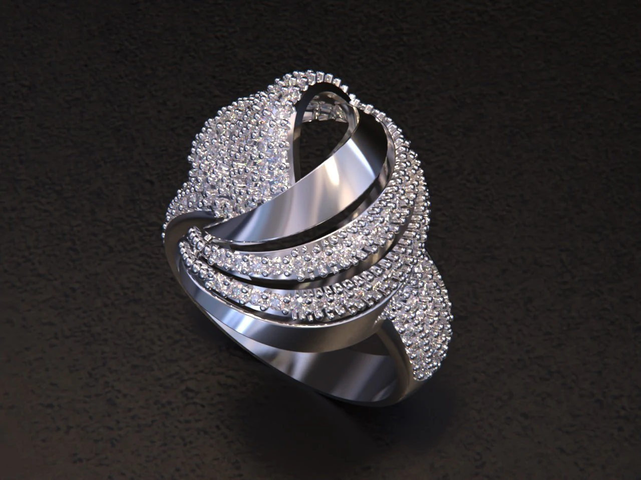 Luxury jewelry Ring 3dm 3D Print Model .c4d .max .obj .3ds .fbx .stl .blend