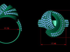 Luxury jewelry Ring 3dm 3D Print Model
