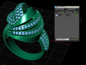 Luxury jewelry Ring 3dm 3D Print Model