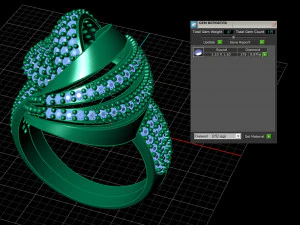 Luxury jewelry Ring 3dm 3D Print Model