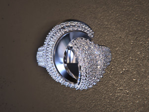 Luxury jewelry Ring 3dm 3D Print Model