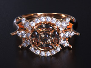Women jewelry Ring 3dm Modelo de Impressão 3D