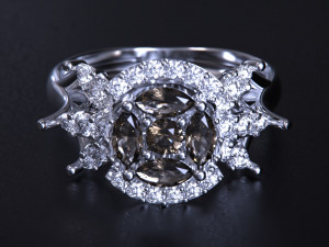 Women jewelry Ring 3dm Modelo de Impressão 3D