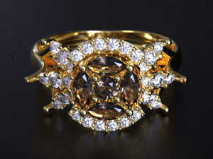 Women jewelry Ring 3dm Modelo de Impressão 3D